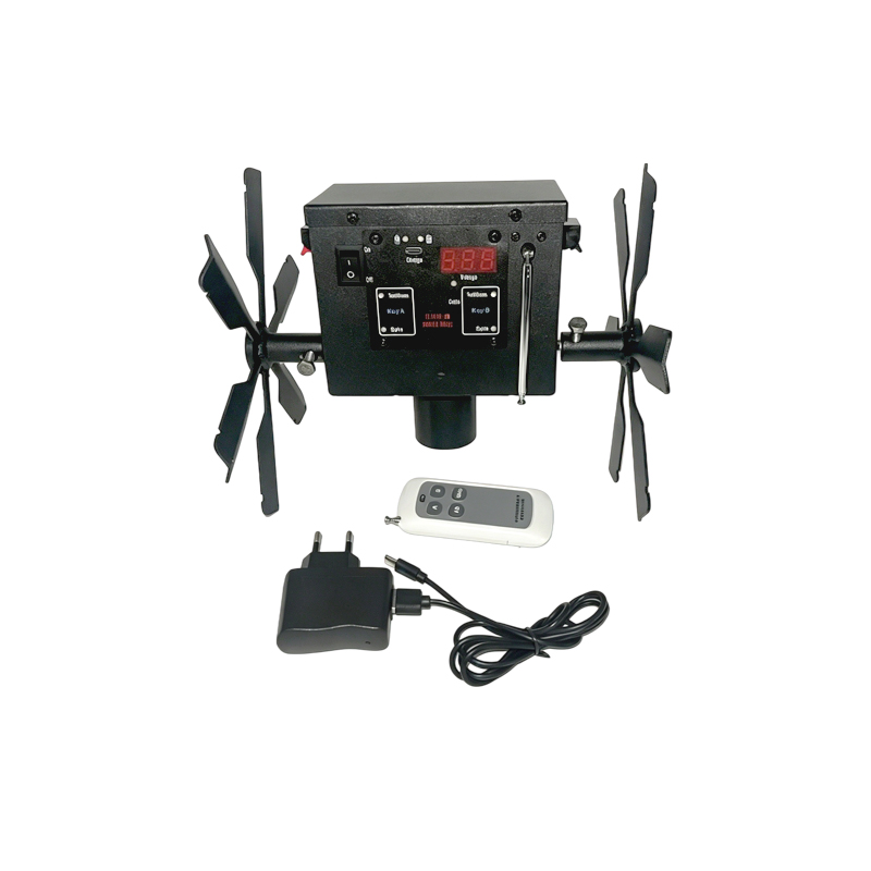 Rechargeable double wheel stage rotate fountain machine