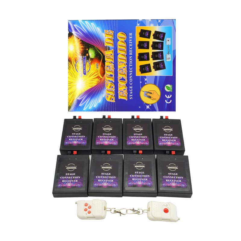 Two Remote Control 8 Cue Receiver Fireworks Firing System