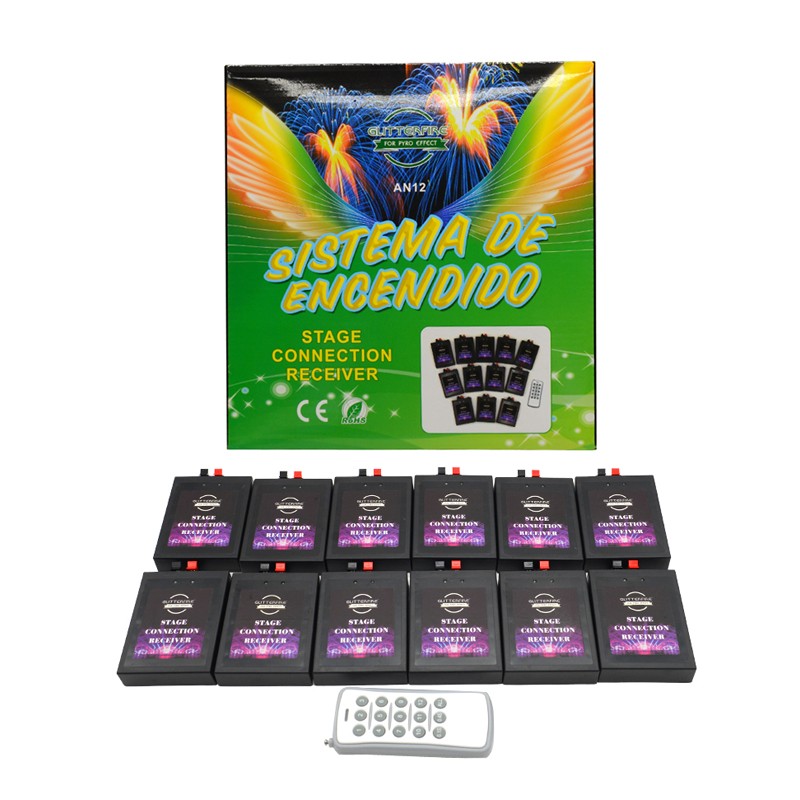 12 Channel wireless remote control fireworks firing system