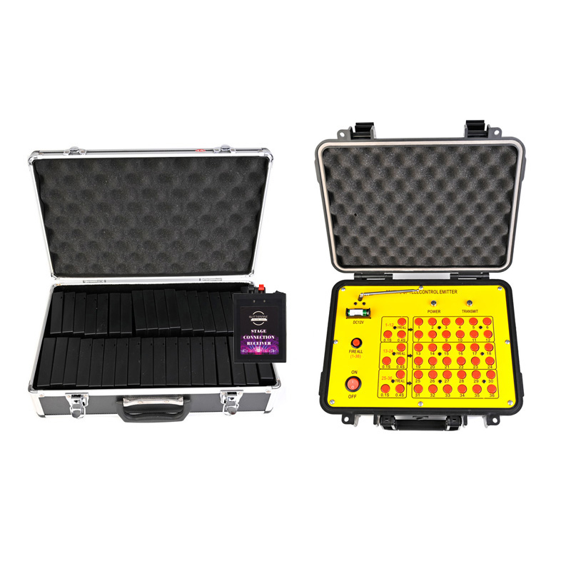 Professional waterproof transmitter control 36 cue fireworks firing system