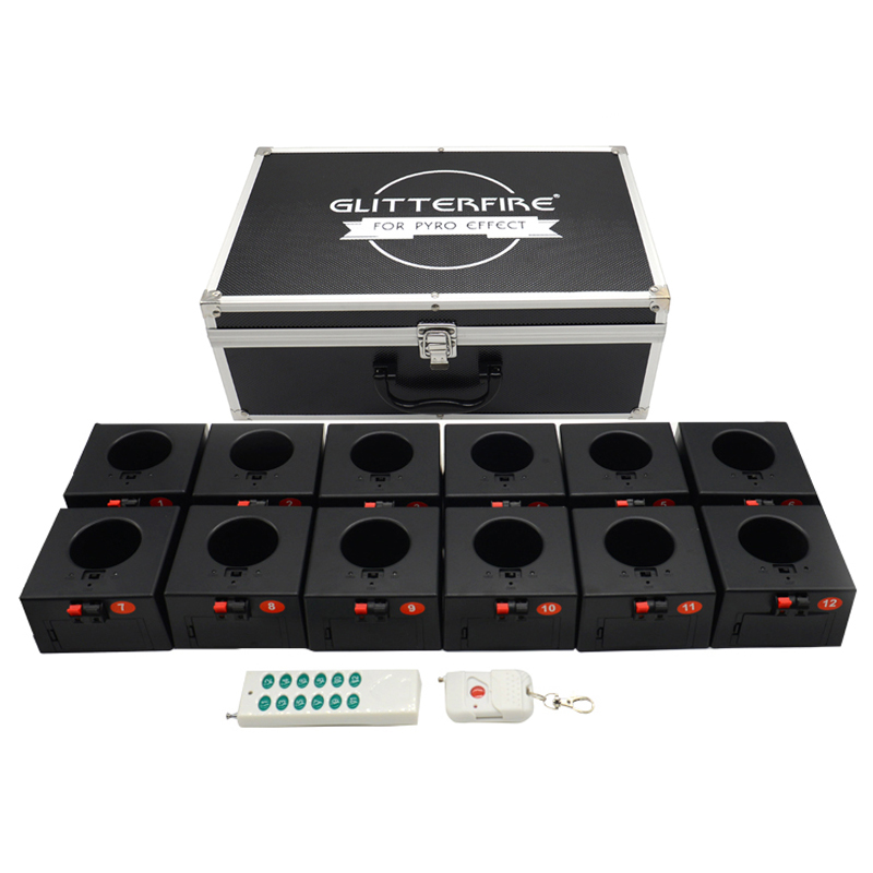 12 Channel cold fountain base fireworks firing system