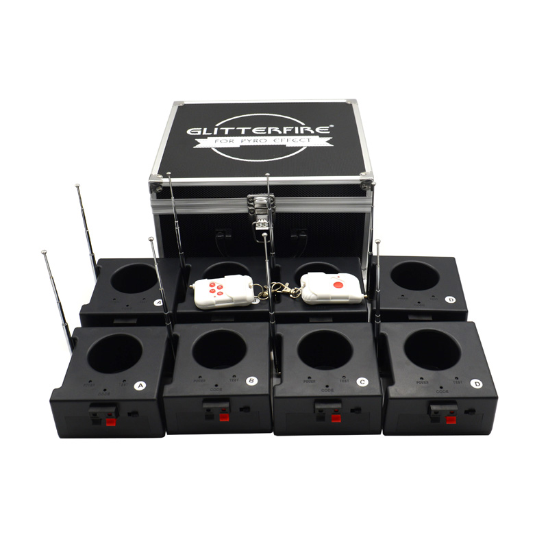 8 Cue wireless remote control cold pyro machine fireworks firing system