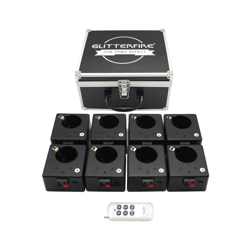 8 Cue with shrapnel fountain base fireworks ignition system
