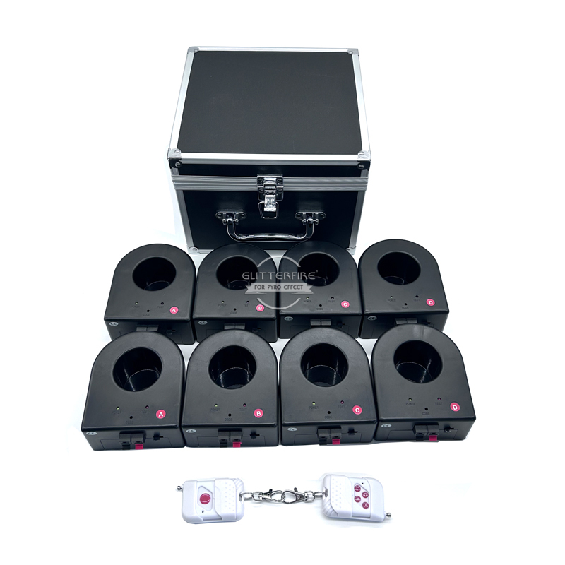 8 Channel of oval bases Fireworks Effect Pyrotechnic Firing System