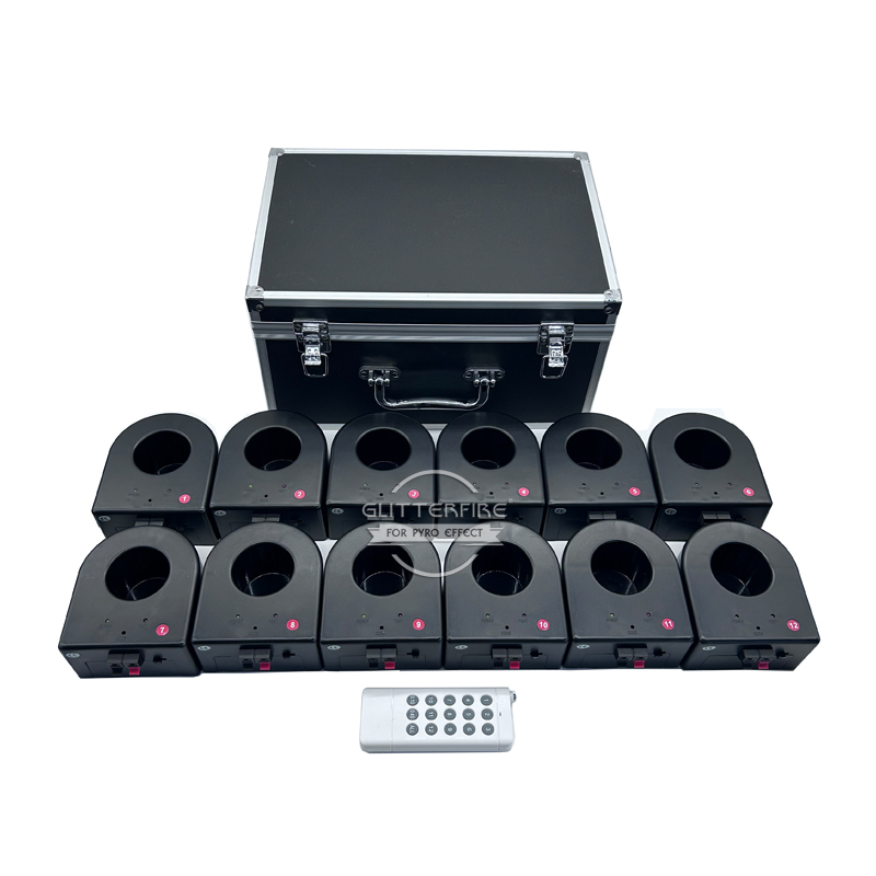 12 Channel Of Oval Bases Fireworks Effect Pyrotechnic Firing System