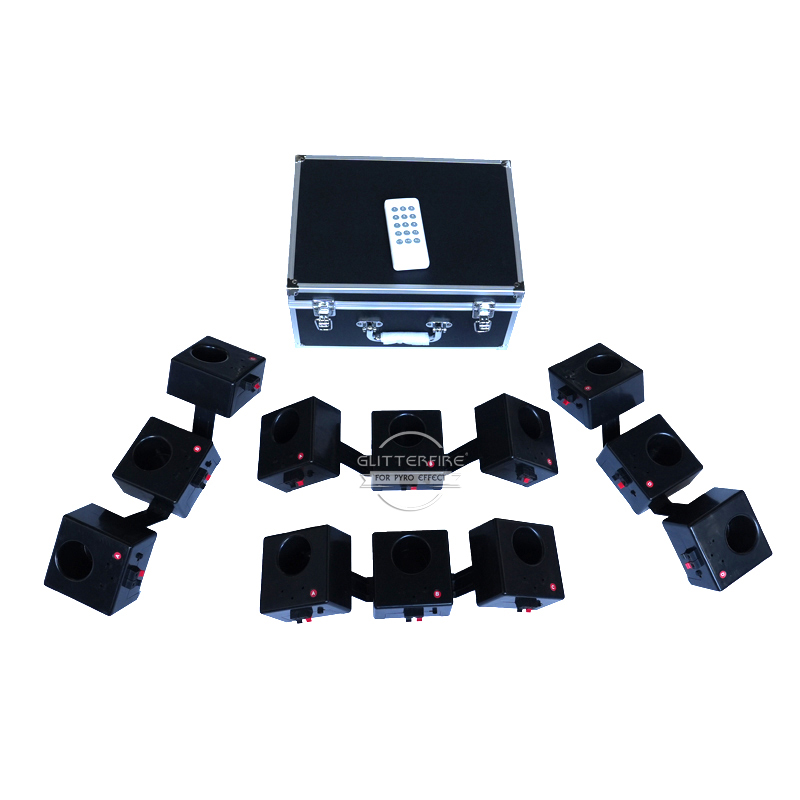 12 channel wireless remote control square base fireworks firing system