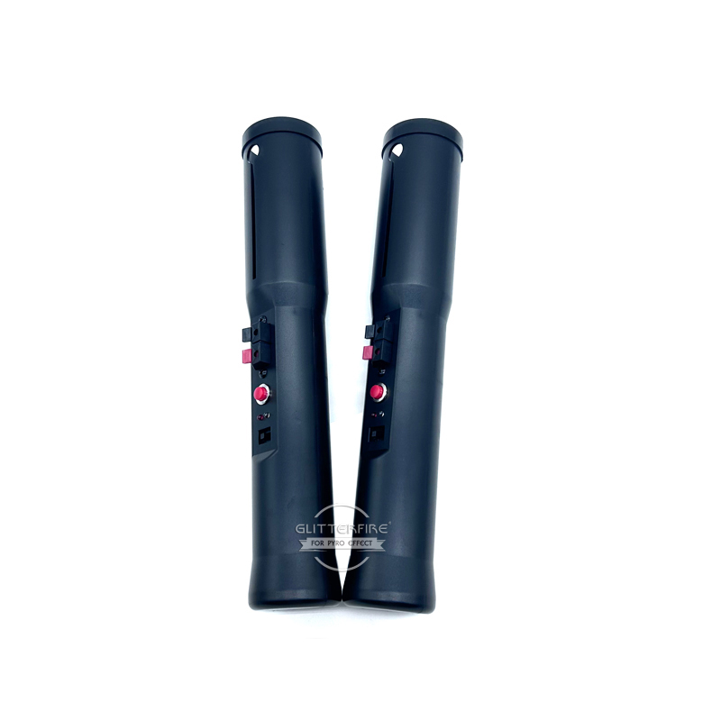Hand hold shooter for cold fountain fireworks