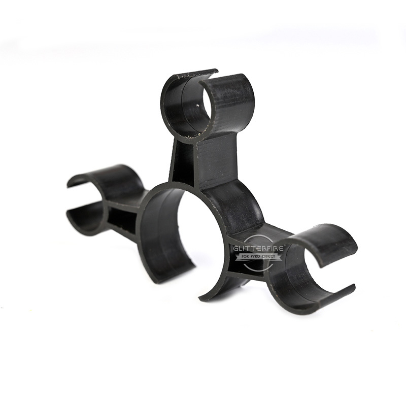 Triple plastic clip holder