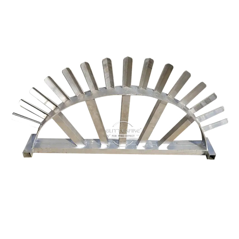 2 inch 15 shots rack double row aluminum alloy fireworks support