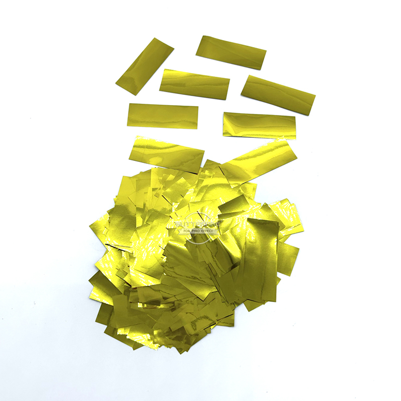 Metalic gold confetti paper