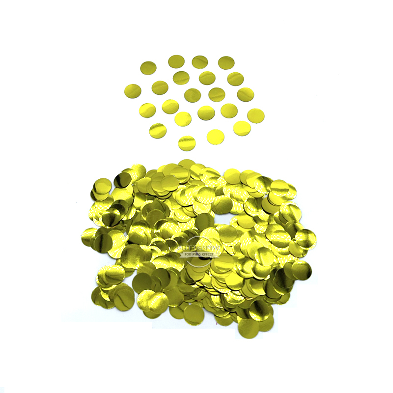 Golden metalic big round paper