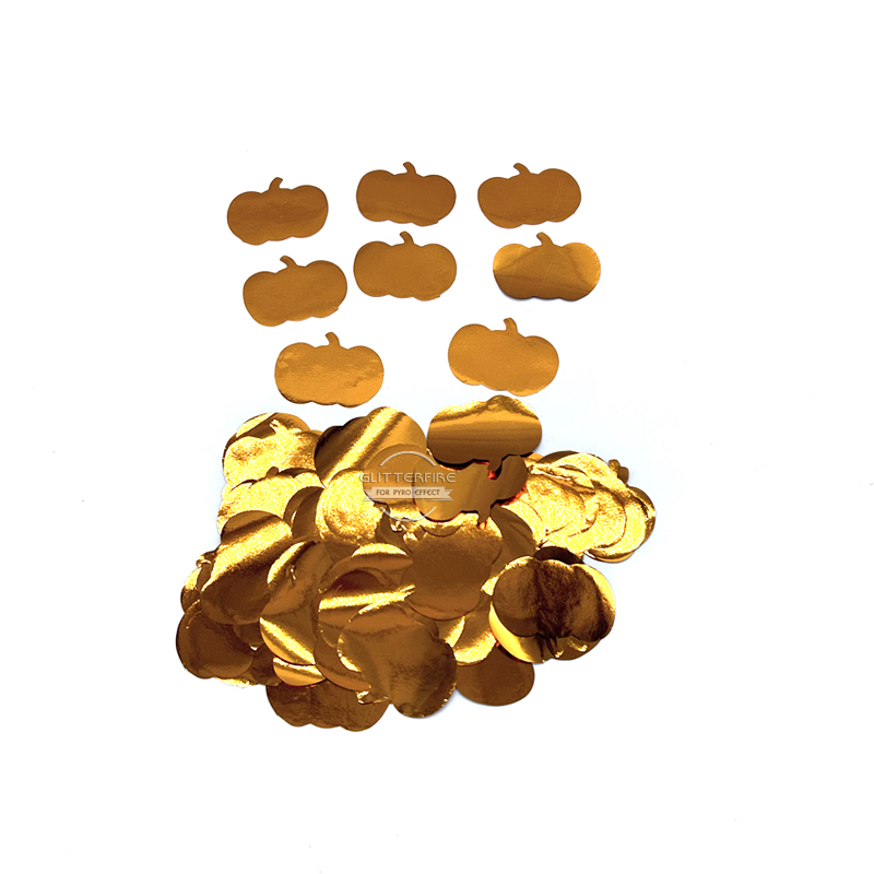 Golden metalic apple shape color paper