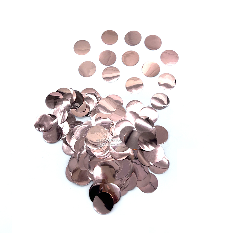 Pink metalic big round color paper