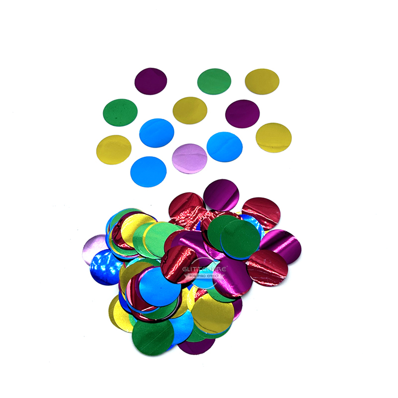 Mix metalic big round color paper