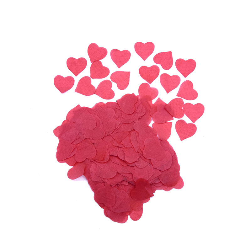 Confetti Heart Shape Red Paper Tissue