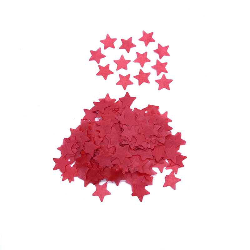 Red Star Shape Tissue Paper Wedding Party Throwing Confetti Decoration