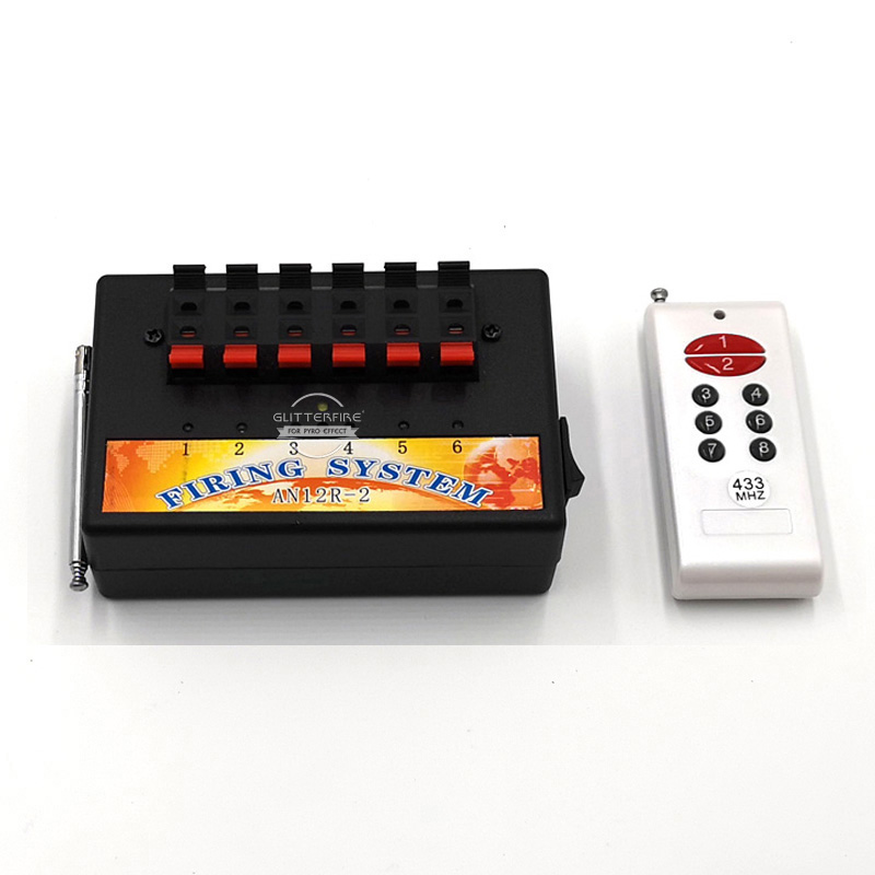 6 Channel Remote Control Fireworks Firing System Pyrotechnic Ignition Device