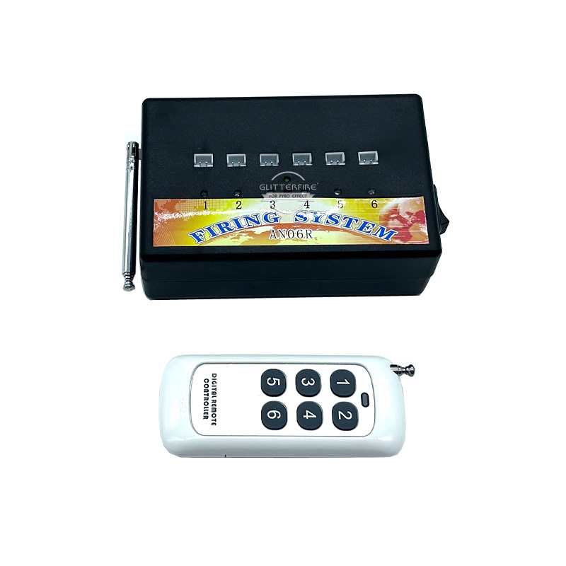 6 Channel with One Receiver Fireworks Wireless Firing System Consumer Fireworks Pyrotechnic Firing System
