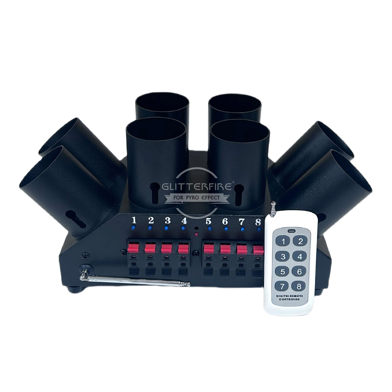 8 Channel remote control cold fountain base holder fireworks ignition system