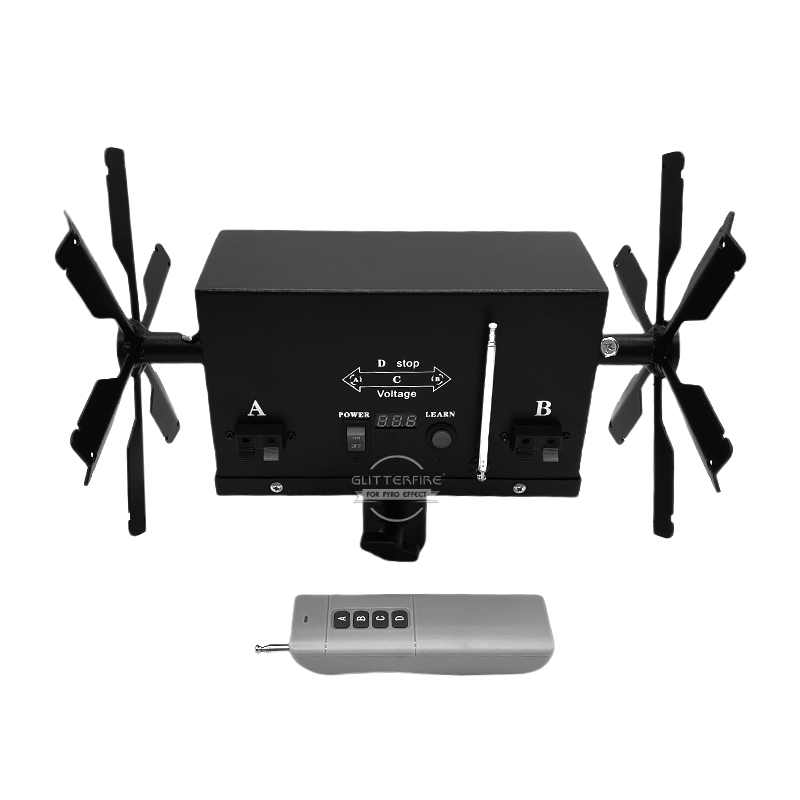 Stage Cold Flame Fireworks Windmill Rotate in One Direction Remote Control Fireworks Firing System