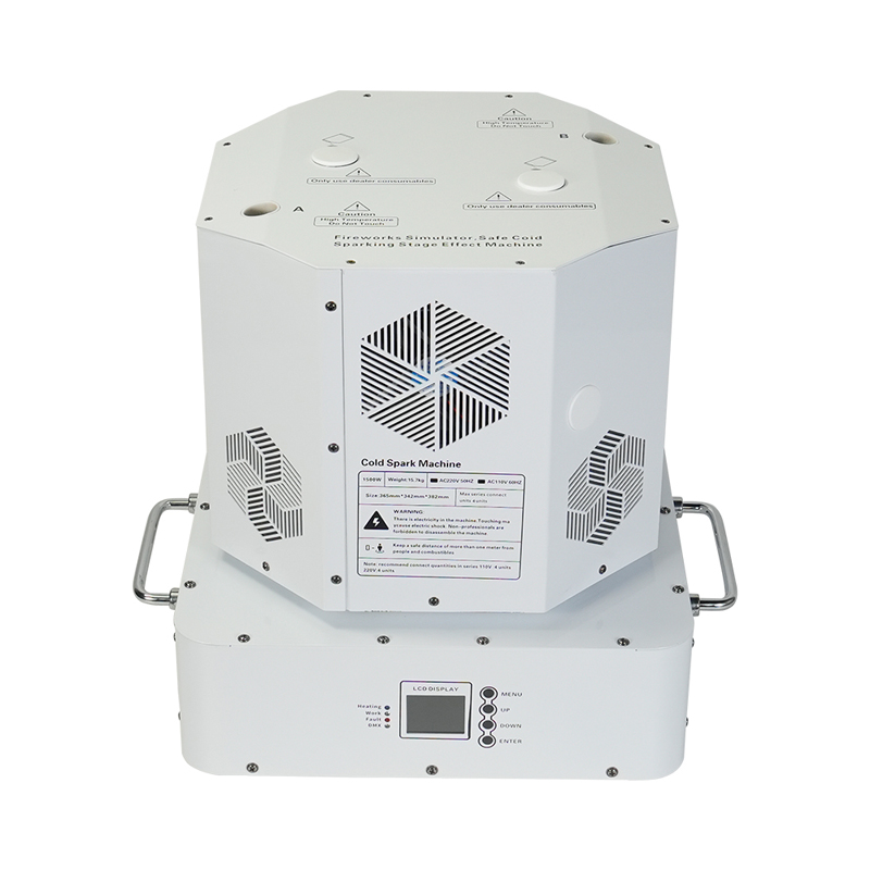 1300W White Double Head Rotating Spark Fountain Machine